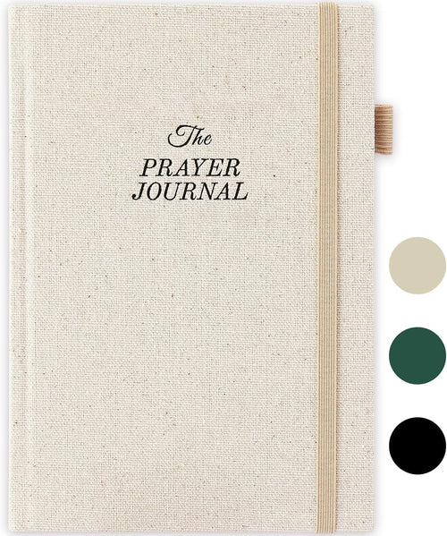Prayer Journal for Women, Bible Journal with Scripture, Beige | 160 Pages, 60-Week Faith & Devotional Journal, Hardcover Bible Study Notebook for Note Taking, Christian Gift for Women